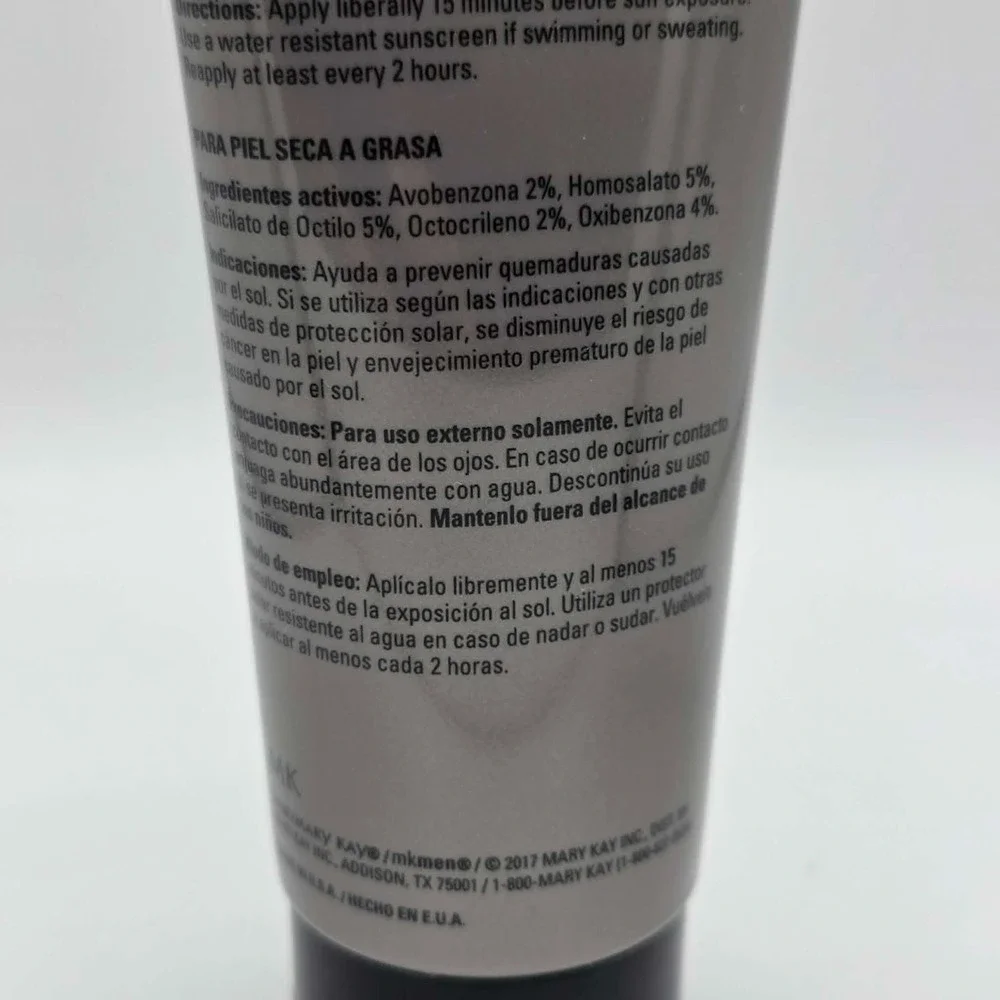 Mary Kay MK Men Advanced Facial Hydrator Moisturizer SPF 30 Sunscreen 3fl